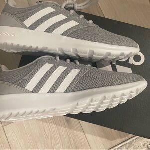 adidas Gray and White Athletic Shoes